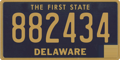 DE license plate 882434