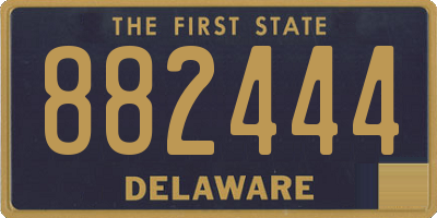 DE license plate 882444