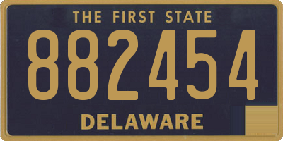 DE license plate 882454