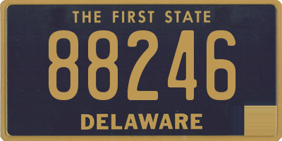 DE license plate 88246