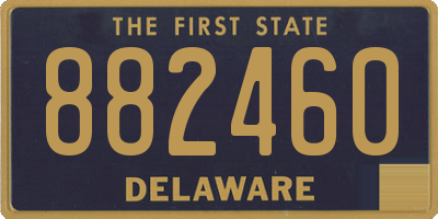 DE license plate 882460