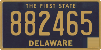 DE license plate 882465