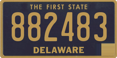 DE license plate 882483