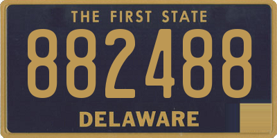 DE license plate 882488