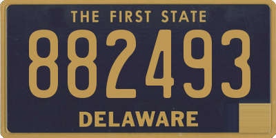 DE license plate 882493