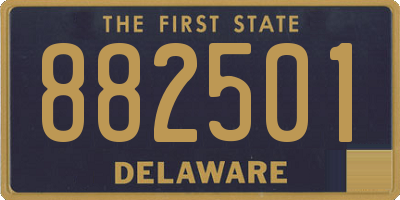 DE license plate 882501