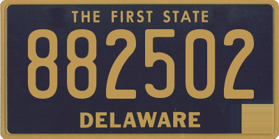 DE license plate 882502