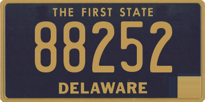 DE license plate 88252