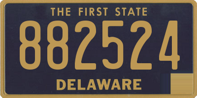 DE license plate 882524
