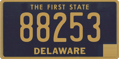 DE license plate 88253