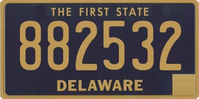DE license plate 882532