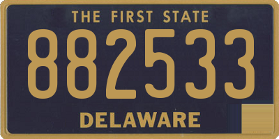 DE license plate 882533