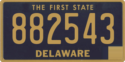DE license plate 882543
