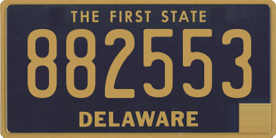 DE license plate 882553