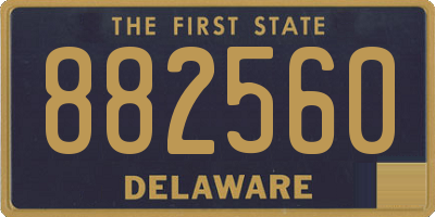 DE license plate 882560