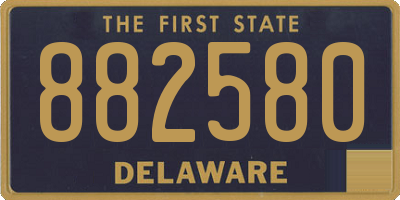 DE license plate 882580