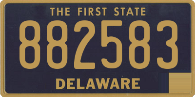 DE license plate 882583