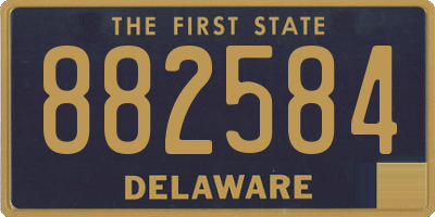 DE license plate 882584