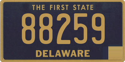 DE license plate 88259