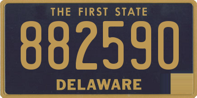 DE license plate 882590