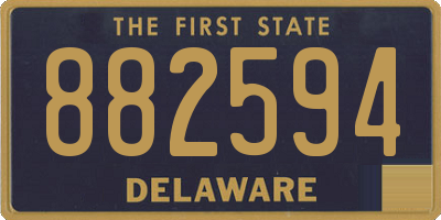 DE license plate 882594