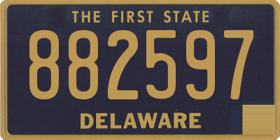 DE license plate 882597