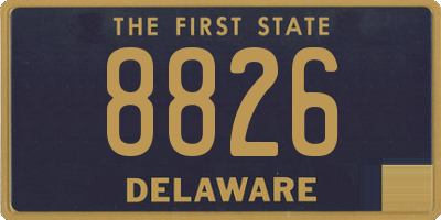 DE license plate 8826