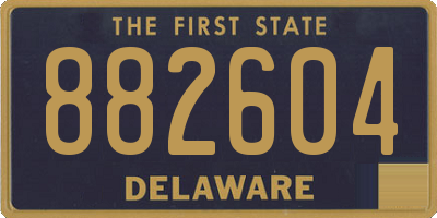DE license plate 882604