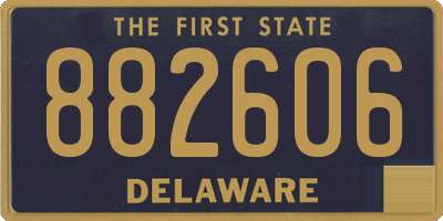 DE license plate 882606