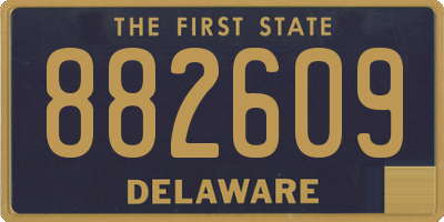DE license plate 882609