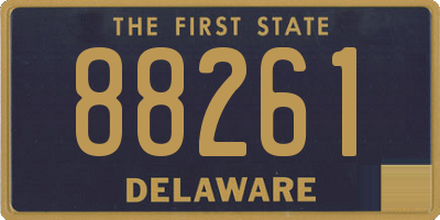 DE license plate 88261