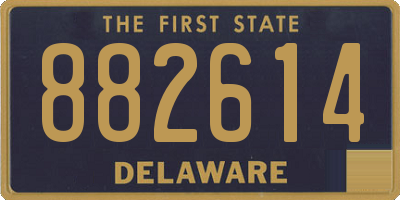 DE license plate 882614