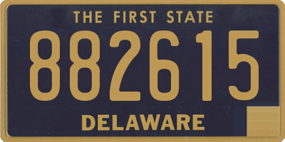 DE license plate 882615