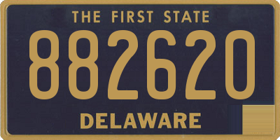 DE license plate 882620