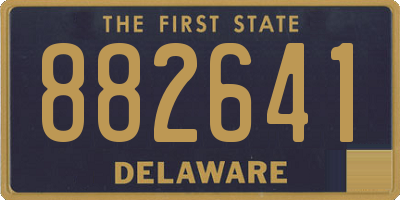 DE license plate 882641