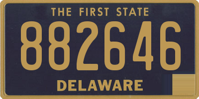 DE license plate 882646