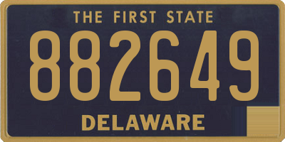 DE license plate 882649