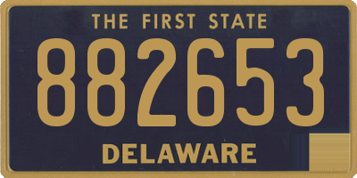 DE license plate 882653