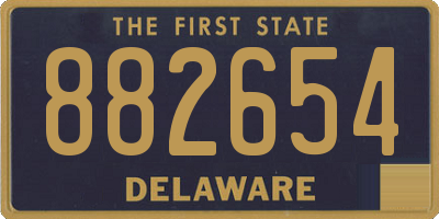 DE license plate 882654