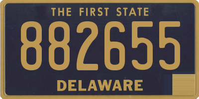 DE license plate 882655