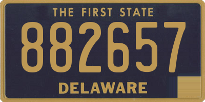 DE license plate 882657