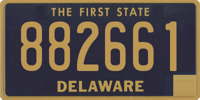 DE license plate 882661