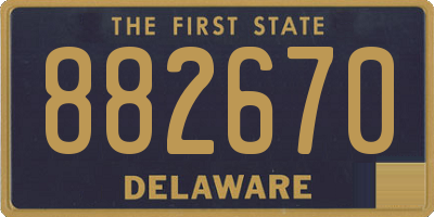 DE license plate 882670