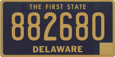 DE license plate 882680