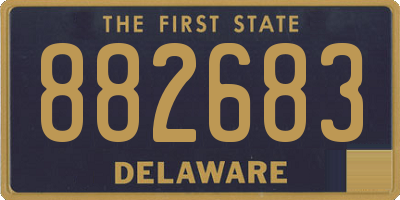 DE license plate 882683