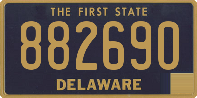 DE license plate 882690
