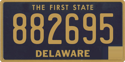 DE license plate 882695