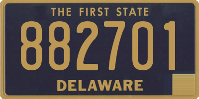 DE license plate 882701