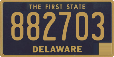 DE license plate 882703