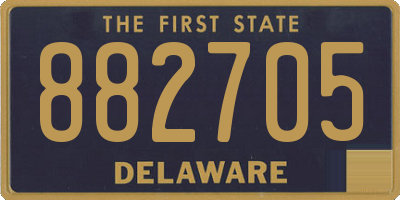 DE license plate 882705